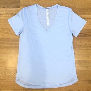 Lululemon powder blue v-neck T-shirt